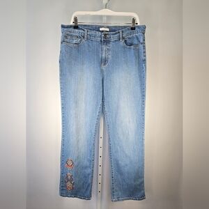 Crazy Horse Embroidered Bootcut Jeans Women’s Size 16